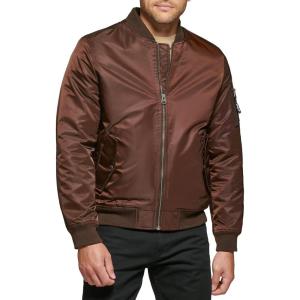 imageLevis Flight Satin Bomber JacketDark Brown Ma1 Filled