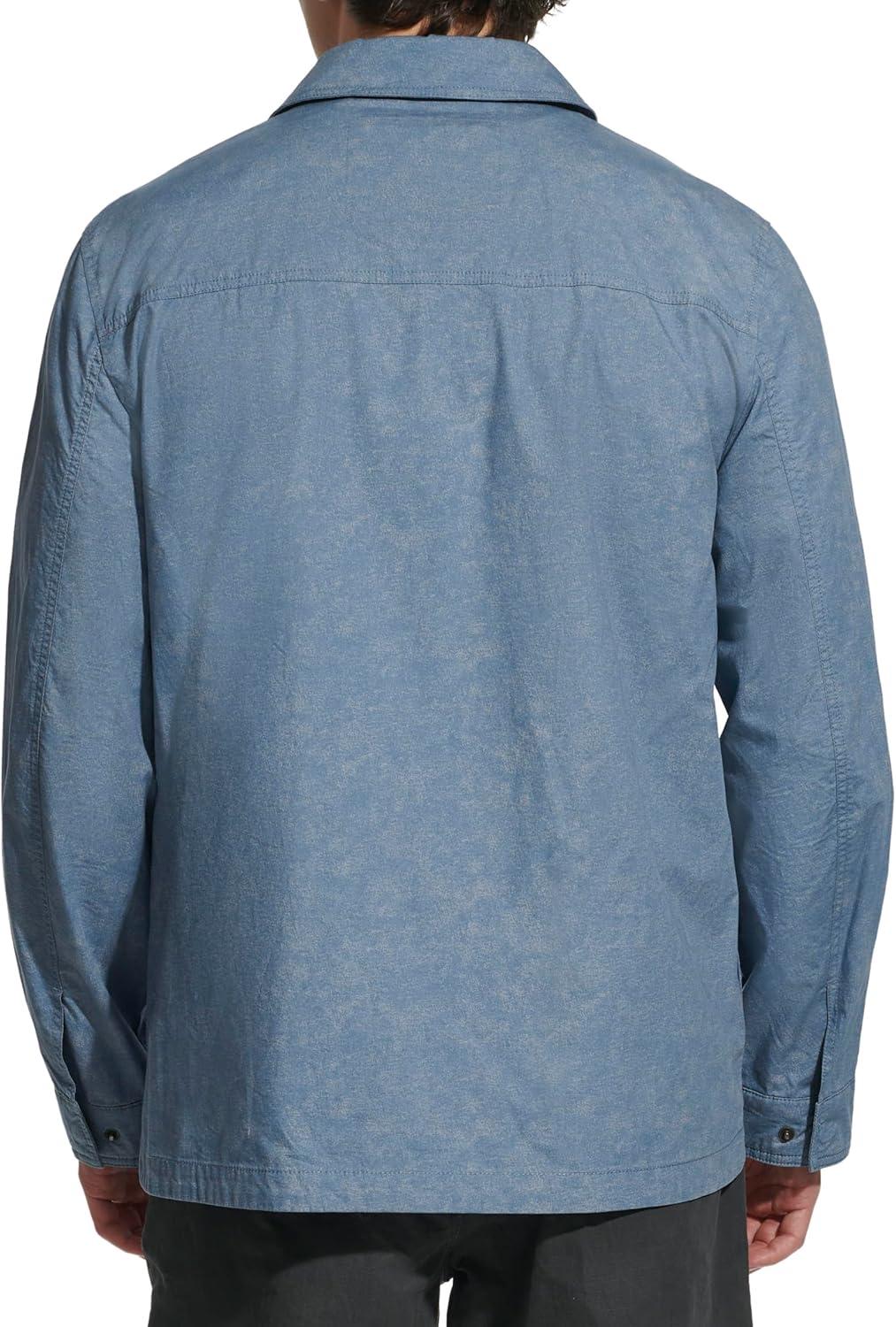 imageLevis mens 2chest Pocket Workwear ShacketBlue Print