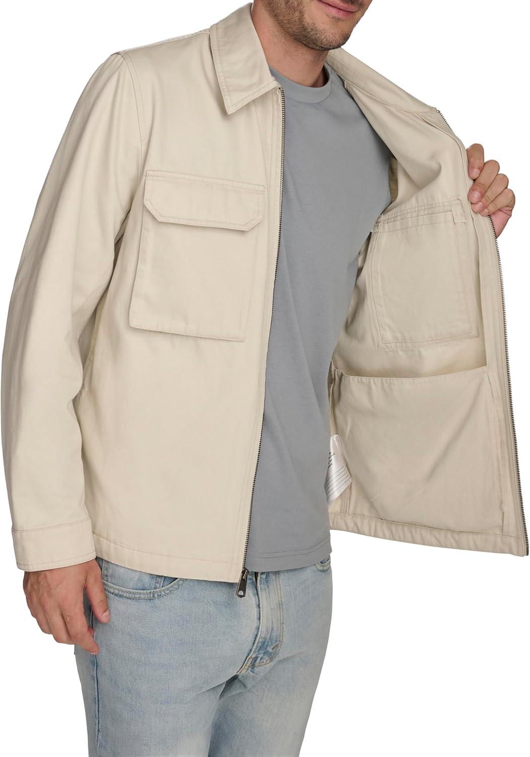 imageLevis mens 2chest Pocket Workwear ShacketCream Rookie Slub