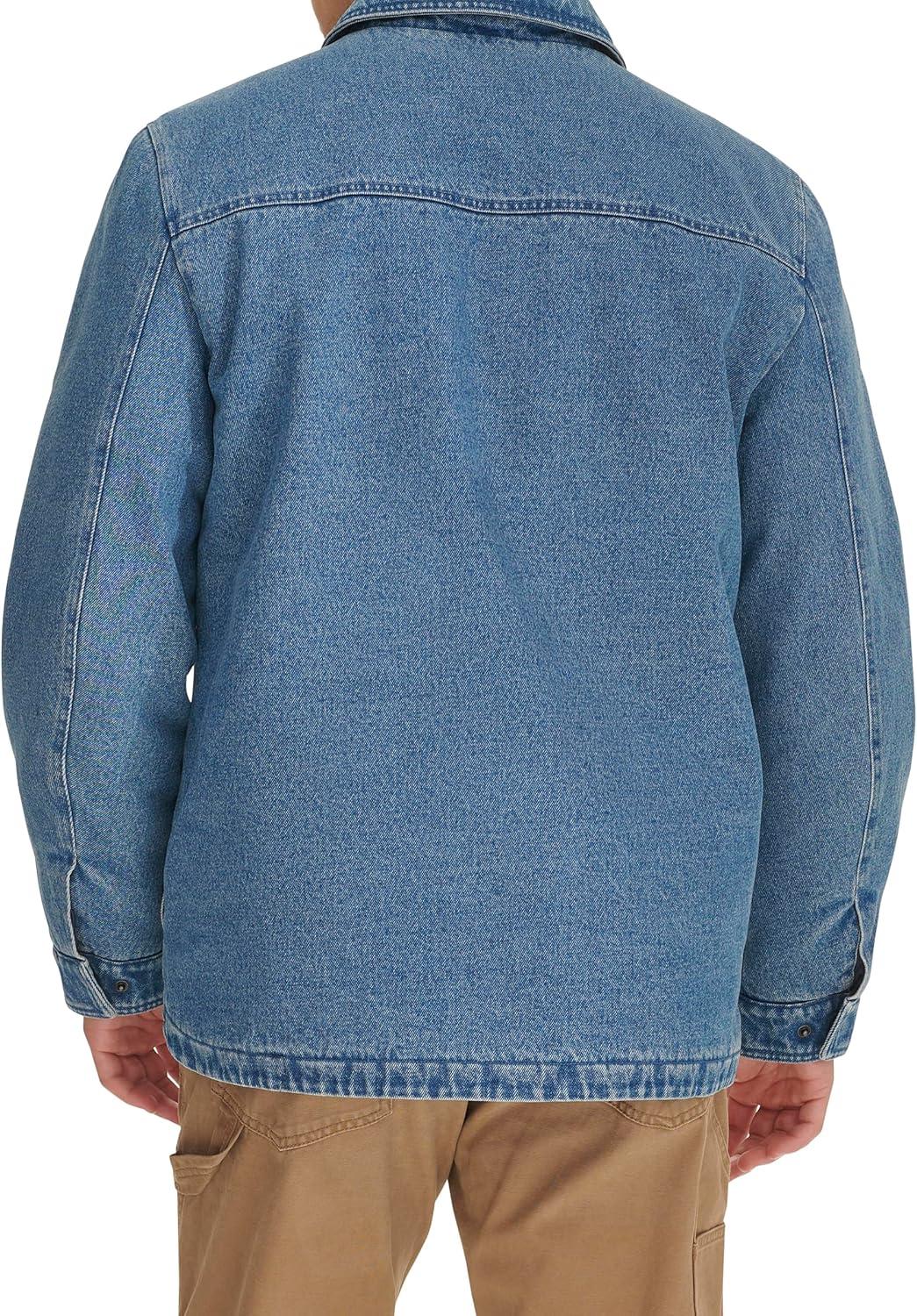 imageLevis mens 2chest Pocket Workwear ShacketMedium Wash Denim Filled