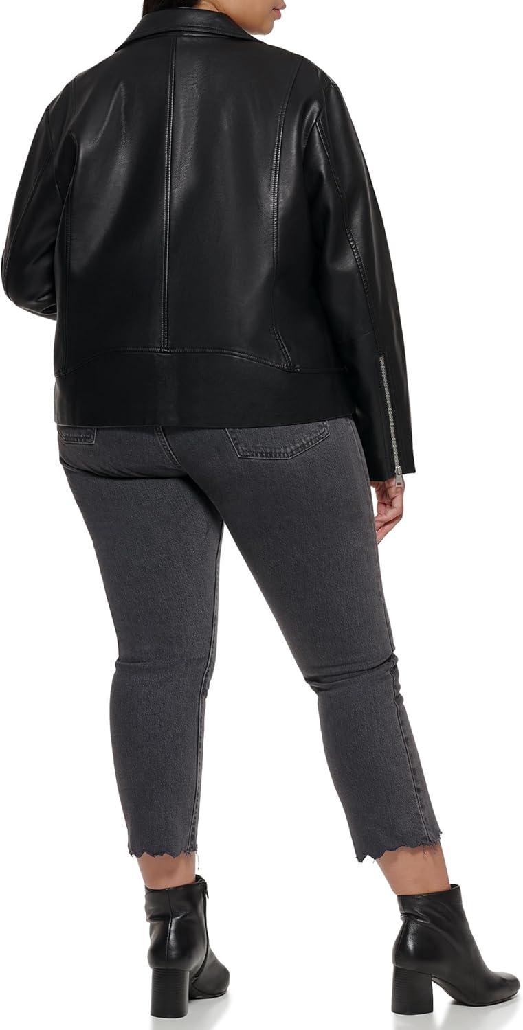 imageLevis womens Vegan Leather 538 Moto Jacket Regular ampamp Plus SizeBlack