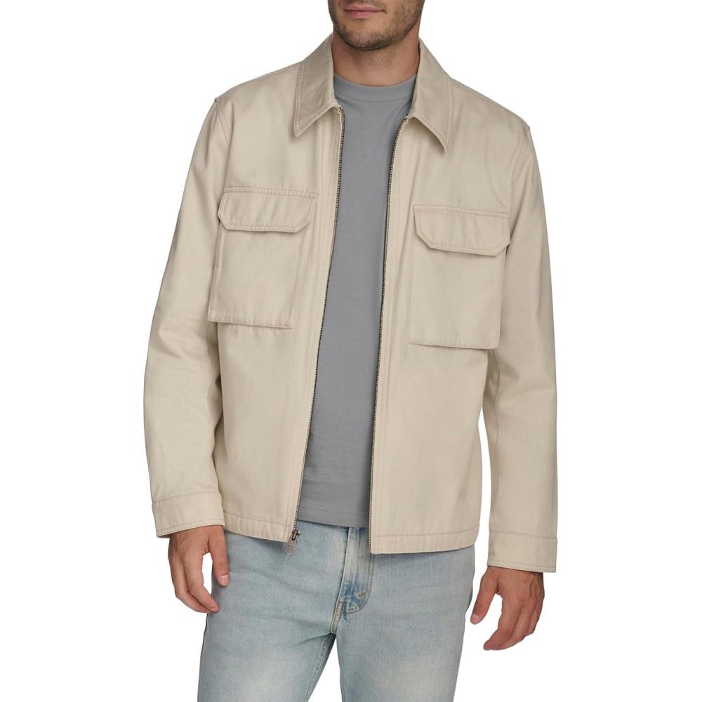 imageLevis mens 2chest Pocket Workwear ShacketCream Rookie Slub