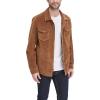 imageLevis Mens Faux Leather Shirt JacketCognac Faux Suede