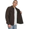 imageLevis Mens Faux Leather Shirt JacketNew Dark Brown Faux Suede