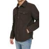 imageLevis Mens Faux Leather Shirt JacketNew Dark Brown Faux Suede