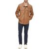 imageLevis Mens Faux Leather Shirt JacketSaddle Faux Leather