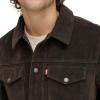 imageLevis Mens Faux Leather Shirt JacketVintage Suede Dark Brown