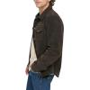 imageLevis Mens Faux Leather Shirt JacketVintage Suede Dark Brown