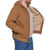 imageLevis Mens Workwear Cotton Canvas Hooded Bomber Jacket Regular ampamp Big ampamp Tall SizesBrown