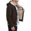 imageLevis Mens Workwear Cotton Canvas Hooded Bomber Jacket Regular ampamp Big ampamp Tall SizesDark Brown 2