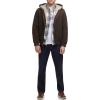 imageLevis Mens Workwear Cotton Canvas Hooded Bomber Jacket Regular ampamp Big ampamp Tall SizesDark Brown 2