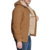 imageLevis Mens Workwear Cotton Canvas Hooded Bomber Jacket Regular ampamp Big ampamp Tall SizesDark Brown