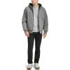 imageLevis Mens Workwear Cotton Canvas Hooded Bomber Jacket Regular ampamp Big ampamp Tall SizesGreySherpa Lined