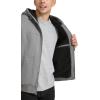 imageLevis Mens Workwear Cotton Canvas Hooded Bomber Jacket Regular ampamp Big ampamp Tall SizesGreySherpa Lined