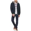 imageLevis Mens Workwear Cotton Canvas Hooded Bomber Jacket Regular ampamp Big ampamp Tall SizesNavy Welt Pockets Sherpa