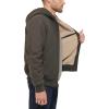 imageLevis Mens Workwear Cotton Canvas Hooded Bomber Jacket Regular ampamp Big ampamp Tall SizesOlive Welt Pockets Sherpa
