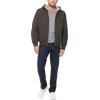 imageLevis Mens Workwear Cotton Canvas Hooded Bomber Jacket Regular ampamp Big ampamp Tall SizesOlive Welt Pockets Sherpa