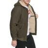 imageLevis Mens Workwear Cotton Canvas Hooded Bomber Jacket Regular ampamp Big ampamp Tall SizesOliveSherpa Lined
