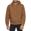 imageLevis Mens Workwear Cotton Canvas Hooded Bomber Jacket Regular ampamp Big ampamp Tall SizesWorker Brown 2