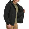 imageLevis Mens Workwear Cotton Canvas Hoody Bomber Jacket Regular ampamp Big ampamp Tall SizesBlack Quilted Lining