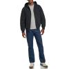 imageLevis Mens Workwear Cotton Canvas Hoody Bomber Jacket Regular ampamp Big ampamp Tall SizesNavy Quilted Lining