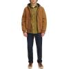 imageLevis Mens Workwear Cotton Canvas Hoody Bomber Jacket Regular ampamp Big ampamp Tall SizesWorker Brown Quilted Lining