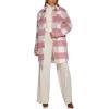 imageLevis Womens Wool Blend Sherpa Lined Long Shacket Standard ampamp Plus SizesMauve Plaid