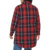 imageLevis Womens Wool Blend Sherpa Lined Long Shacket Standard ampamp Plus SizesNavyRedOatmeal