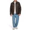 imageLevis mens 2chest Pocket Workwear ShacketBrown Faux Leather Filled