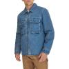 imageLevis mens 2chest Pocket Workwear ShacketMedium Wash Denim Filled