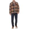 imageLevis mens Classic Plaid Shirt JacketBrown Caf Plaid