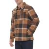 imageLevis mens Classic Plaid Shirt JacketBrown Caf Plaid