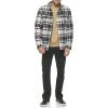 imageLevis mens Classic Plaid Shirt JacketCream Navy Plaid