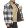 imageLevis mens Classic Plaid Shirt JacketCream Navy Plaid