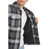 imageLevis mens Classic Plaid Shirt JacketGrey Black Plaid Filled