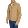 imageLevis mens Faux Leather Laydown Collar Racer JacketTan Faux Suede