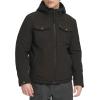 imageLevis mens Soft Shell Two Pocket Hooded Trucker JacketBlack Sherpa