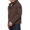 imageLevis mens Soft Shell Two Pocket Hooded Trucker JacketDark Brown