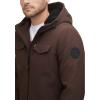 imageLevis mens Soft Shell Two Pocket Hooded Trucker JacketDark Brown Sherpa