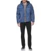 imageLevis mens Soft Shell Two Pocket Hooded Trucker JacketFaded Blue Bandana Sherpa