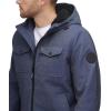 imageLevis mens Soft Shell Two Pocket Hooded Trucker JacketMidnight Heather Sherpa