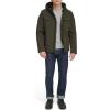 imageLevis mens Soft Shell Two Pocket Hooded Trucker JacketOlive Sherpa