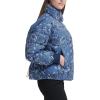 imageLevis womens Cinch Waist Puffer JacketBlue Bandana Print
