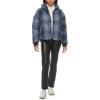 imageLevis womens Cinch Waist Puffer JacketBlue Ombre Wool Plaid