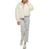 imageLevis womens Cinch Waist Puffer JacketCream With Hood
