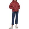 imageLevis womens Cinch Waist Puffer JacketRhubarb Faux Leather With Hood
