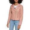 imageLevis womens Vegan Leather 538 Moto Jacket Regular ampamp Plus SizeCameo Pink