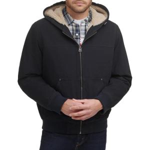 imageLevis Mens Workwear Cotton Canvas Hooded Bomber Jacket Regular ampamp Big ampamp Tall SizesNavy