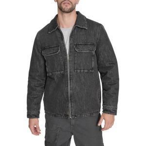 imageLevis mens 2chest Pocket Workwear ShacketBlack Wash Denim Filled