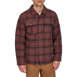 imageLevis mens Classic Plaid Shirt JacketBitter Chocolate Plaid Filled